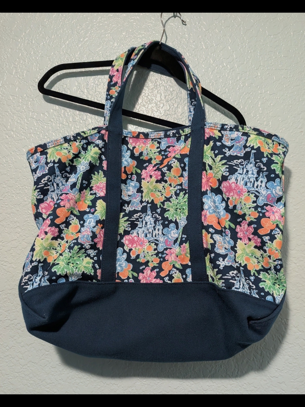 Lilly Pulitzer + Disney Collab Navy Floral Tote - Picture 2 of 3